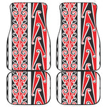 Maori Tribal Print Front and Back Car Floor Mats