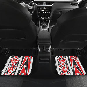 Maori Tribal Print Front and Back Car Floor Mats