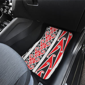 Maori Tribal Print Front and Back Car Floor Mats