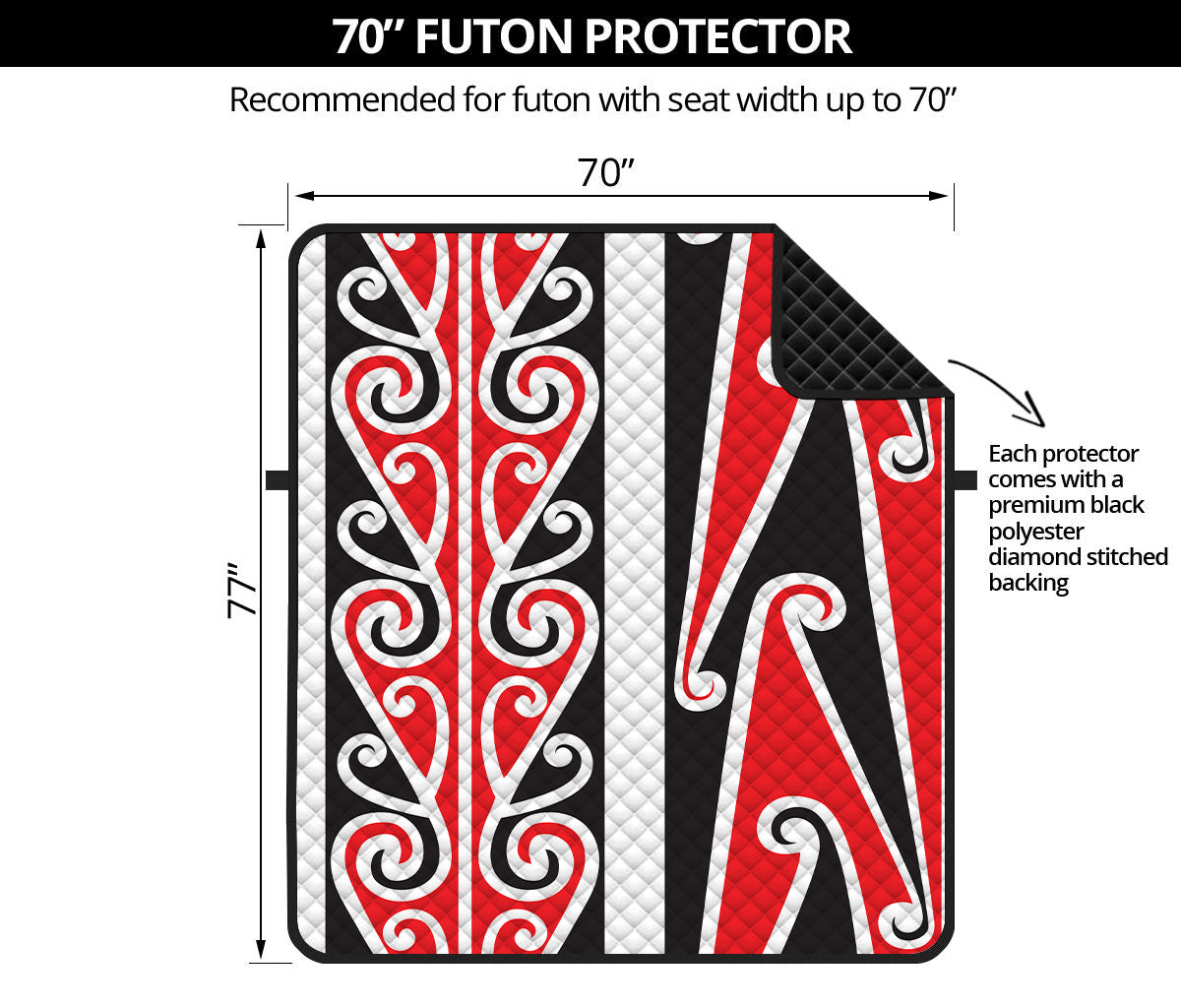 Maori Tribal Print Futon Protector