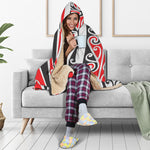 Maori Tribal Print Hooded Blanket