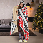 Maori Tribal Print Hooded Blanket