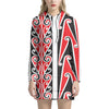 Maori Tribal Print Hoodie Dress