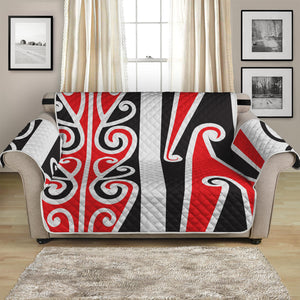 Maori Tribal Print Loveseat Protector