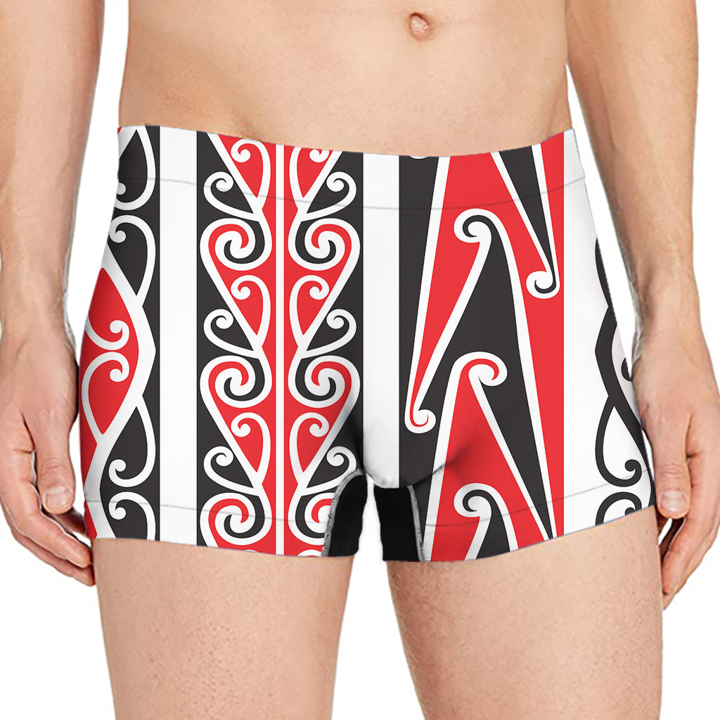 Maori Tribal Print Men's Boxer Briefs