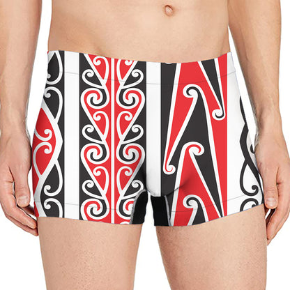 Maori Tribal Print Men's Boxer Briefs