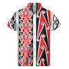 Maori Tribal Print Men's Short Sleeve Shirt
