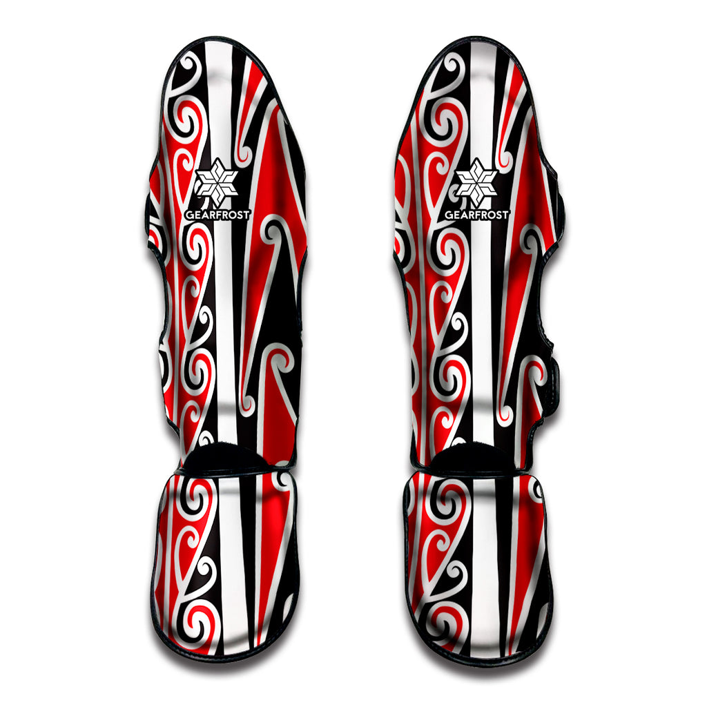 Maori Tribal Print Muay Thai Shin Guard