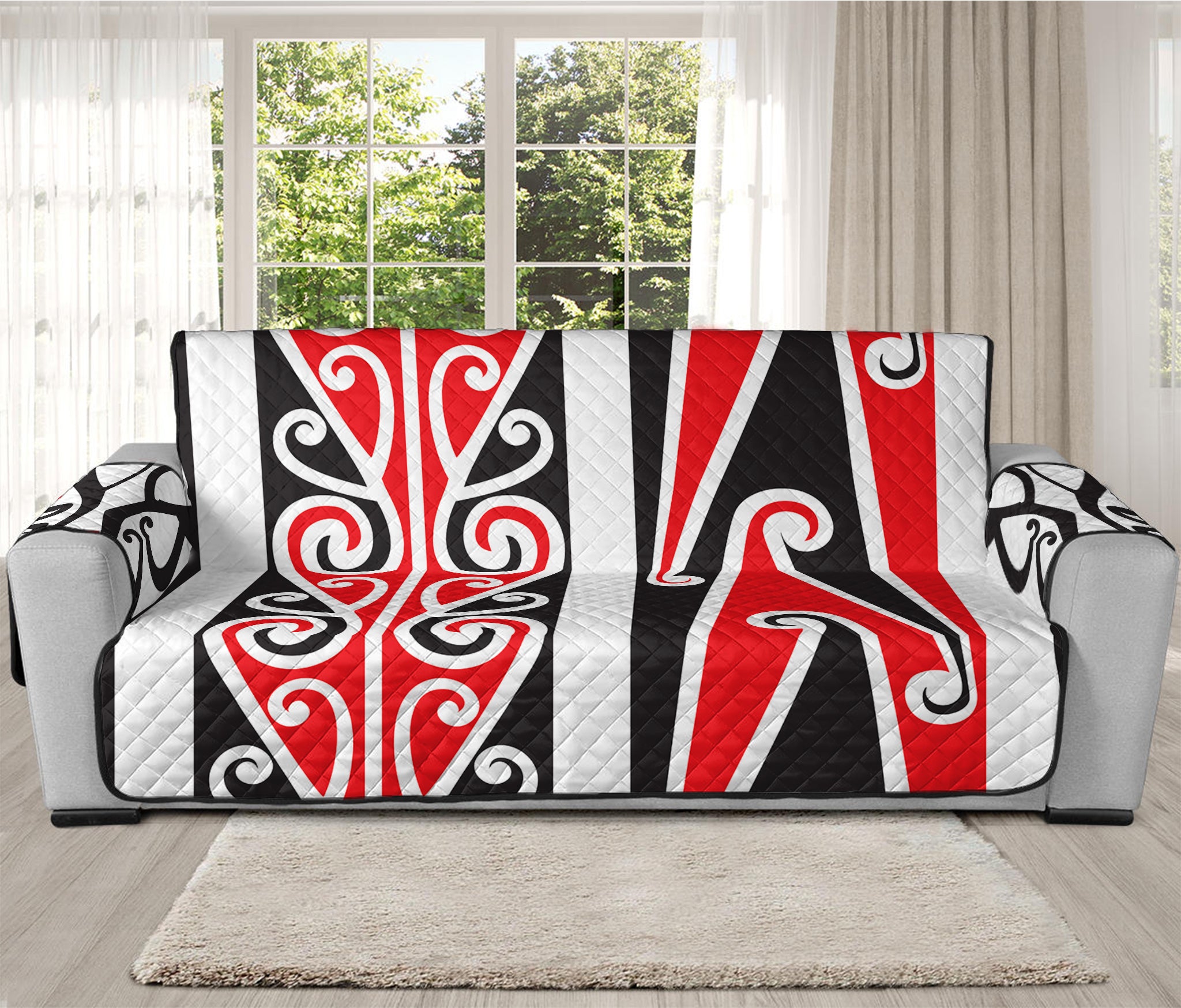 Maori Tribal Print Oversized Sofa Protector