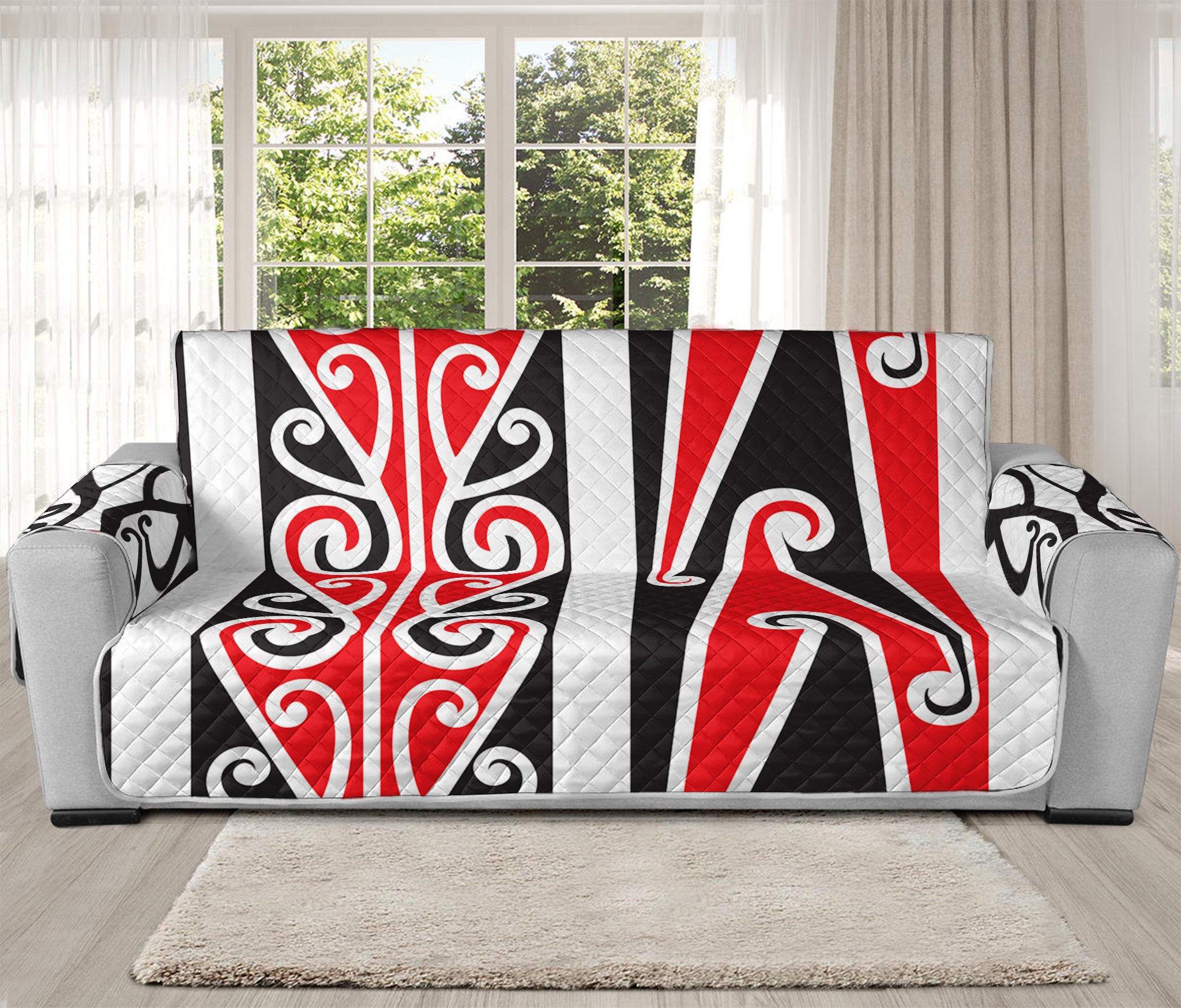 Maori Tribal Print Oversized Sofa Protector