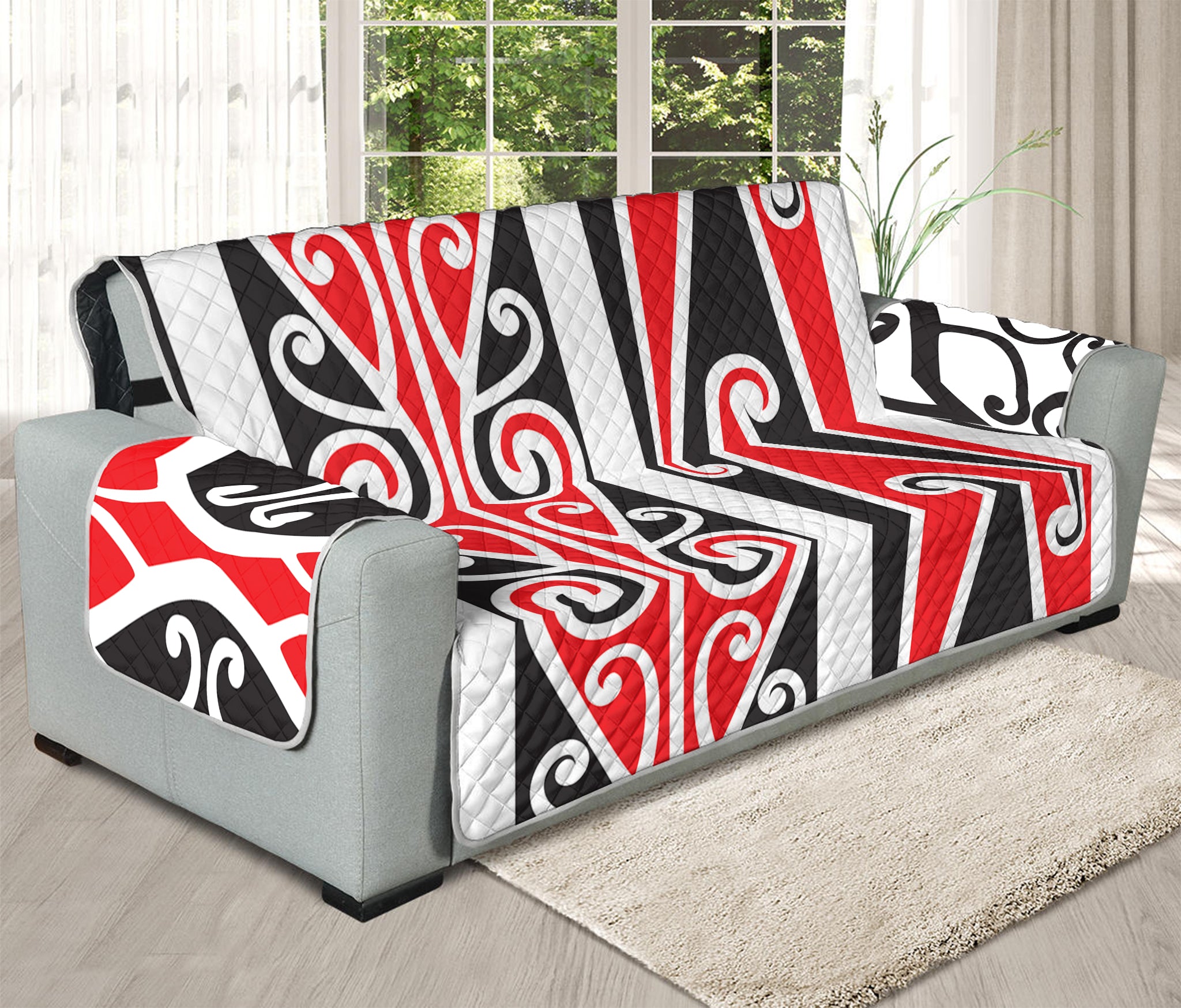 Maori Tribal Print Oversized Sofa Protector