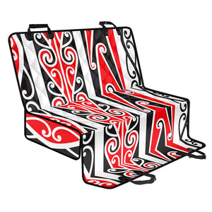 Maori Tribal Print Pet Car Back Seat Cover