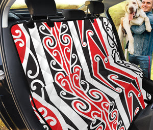 Maori Tribal Print Pet Car Back Seat Cover