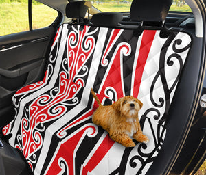 Maori Tribal Print Pet Car Back Seat Cover