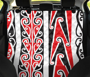 Maori Tribal Print Pet Car Back Seat Cover