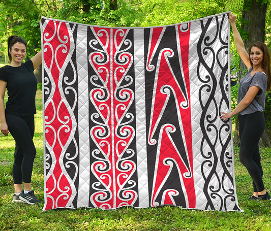 Maori Tribal Print Quilt