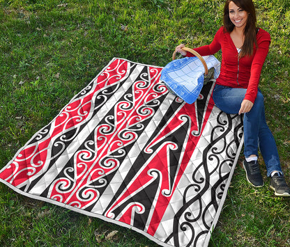 Maori Tribal Print Quilt
