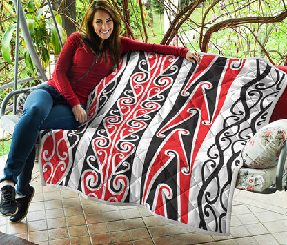Maori Tribal Print Quilt