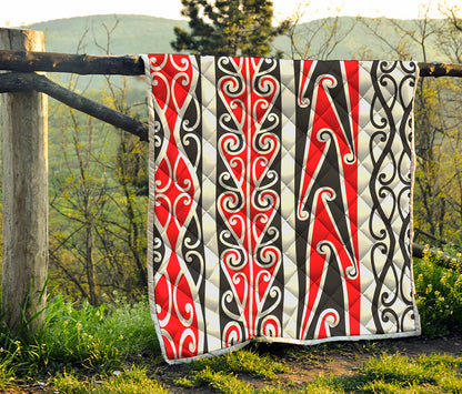 Maori Tribal Print Quilt