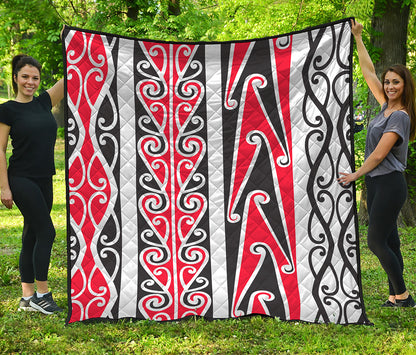 Maori Tribal Print Quilt