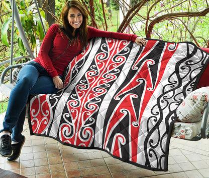 Maori Tribal Print Quilt