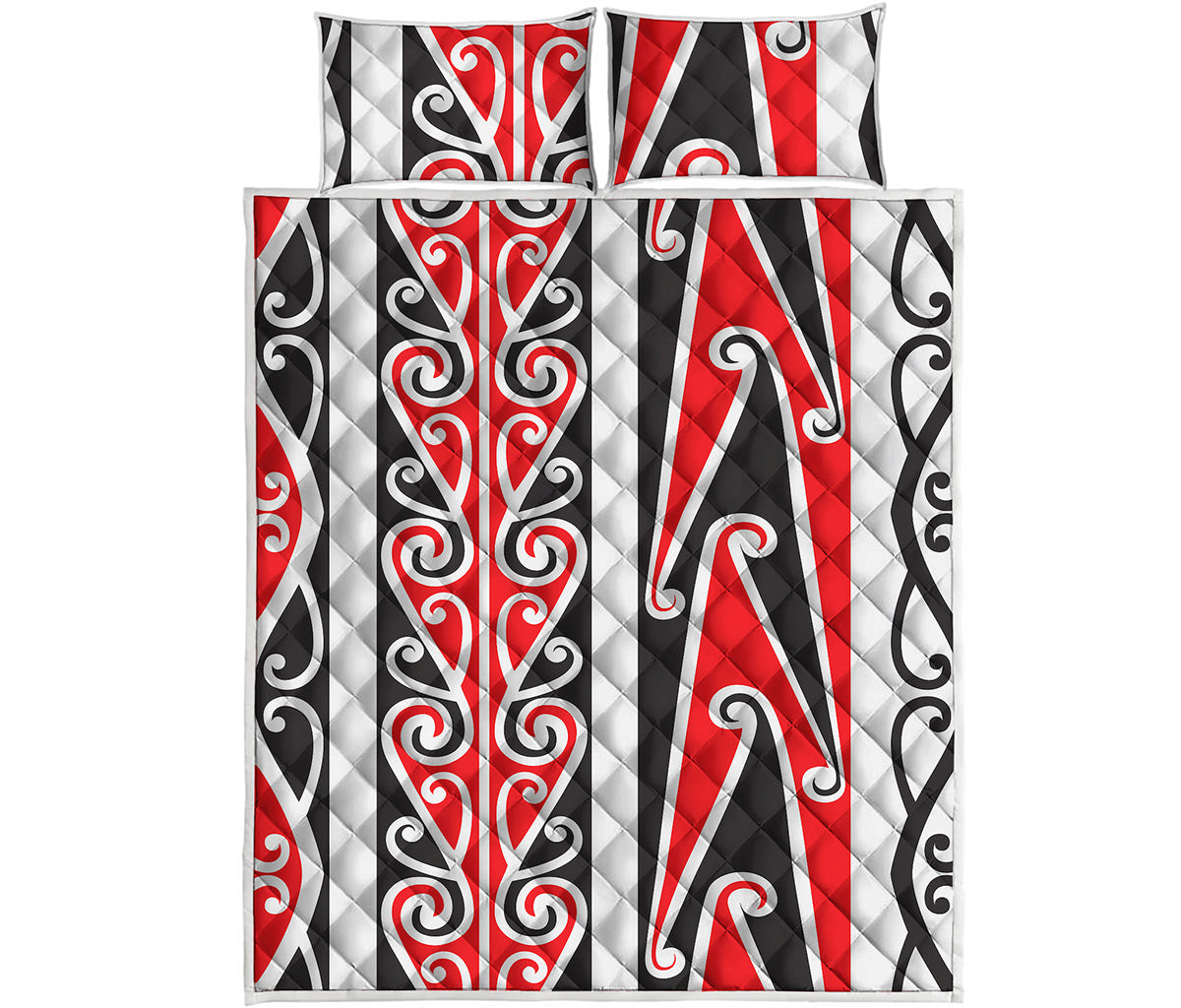 Maori Tribal Print Quilt Bed Set