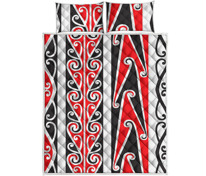 Maori Tribal Print Quilt Bed Set