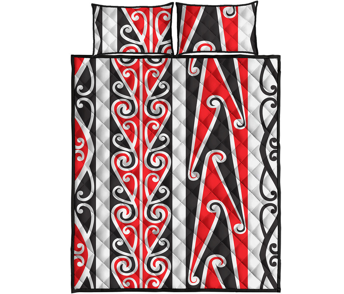 Maori Tribal Print Quilt Bed Set