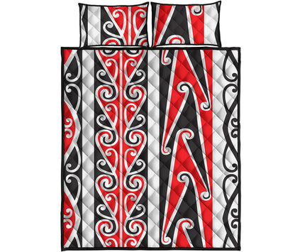 Maori Tribal Print Quilt Bed Set