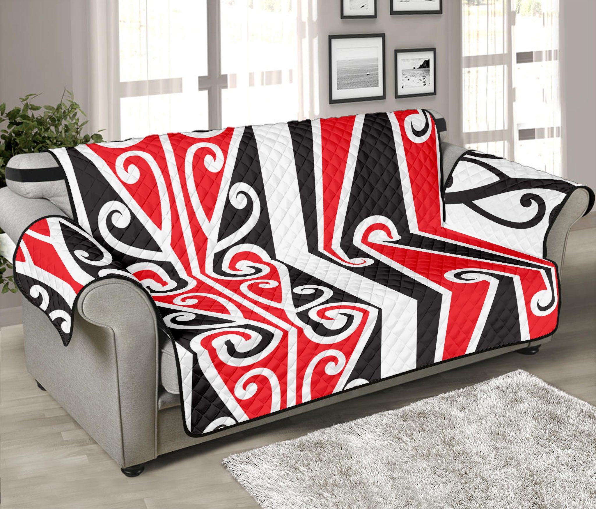 Maori Tribal Print Sofa Protector