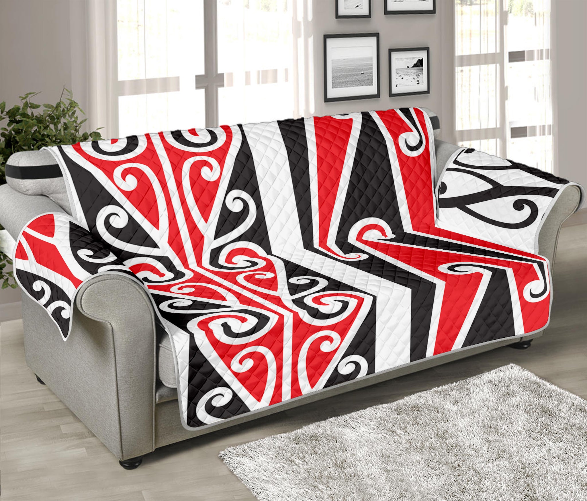 Maori Tribal Print Sofa Protector