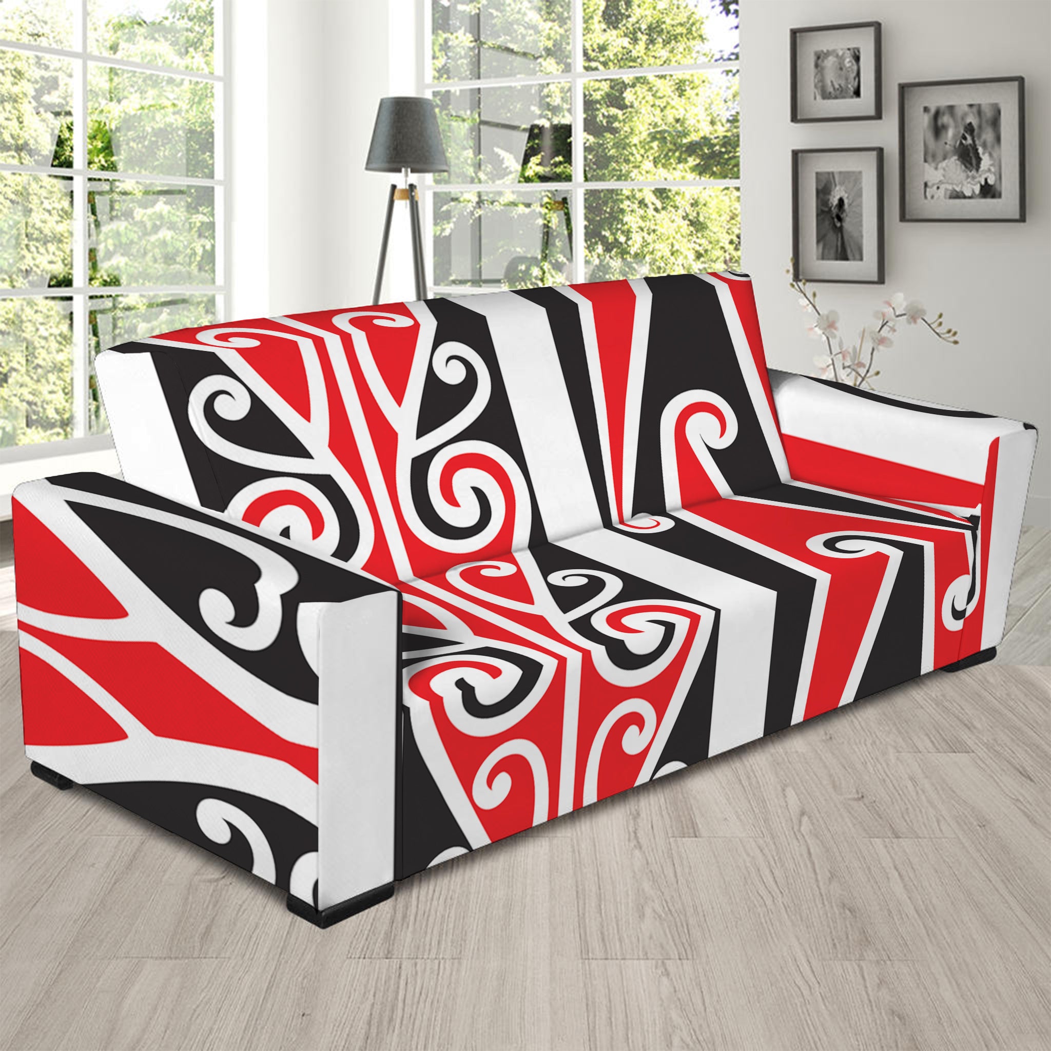 Maori Tribal Print Sofa Slipcover