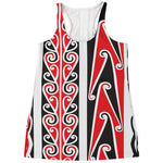 Maori Tribal Print Women's Racerback Tank Top
