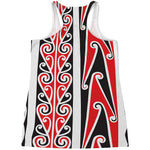 Maori Tribal Print Women's Racerback Tank Top