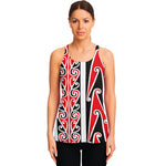 Maori Tribal Print Women's Racerback Tank Top