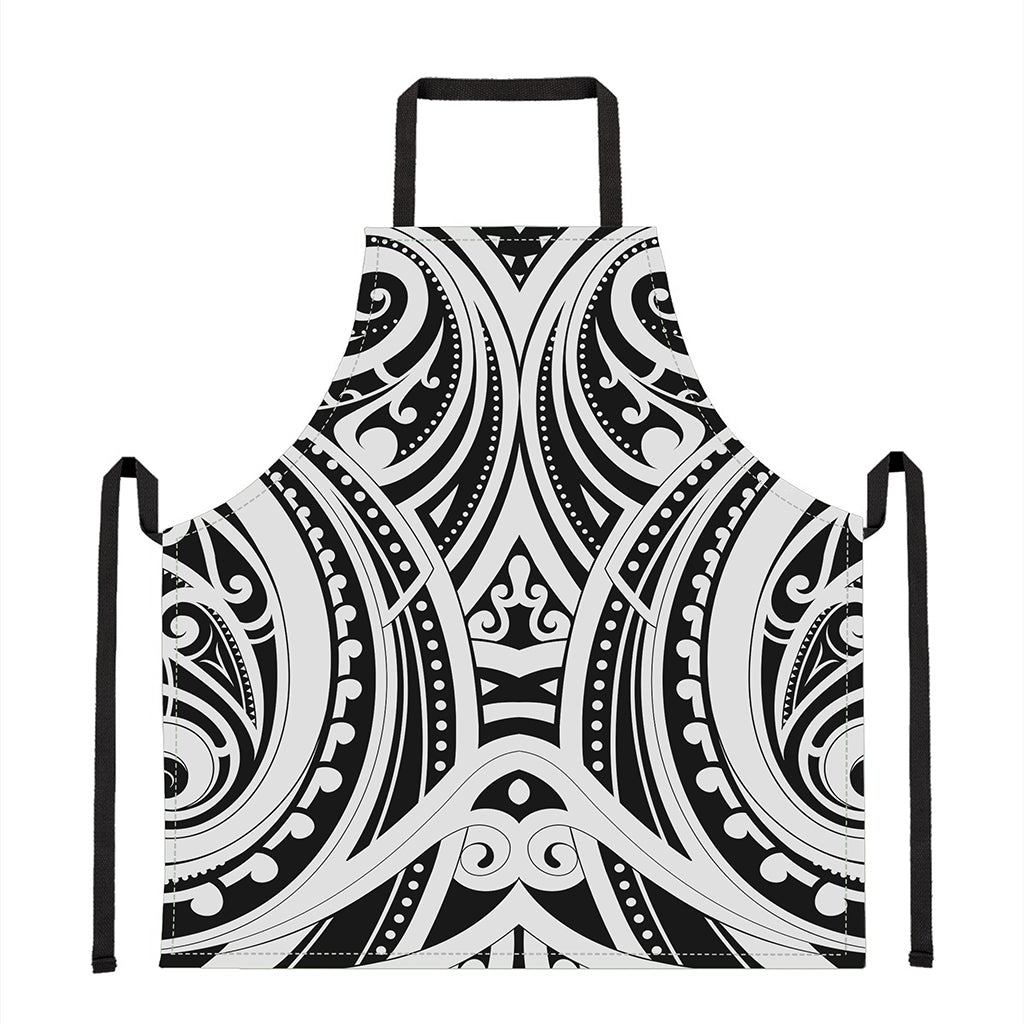 Maori Tribal Tattoo Pattern Print Apron