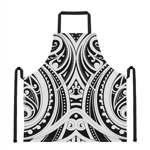 Maori Tribal Tattoo Pattern Print Apron