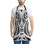 Maori Tribal Tattoo Pattern Print Apron