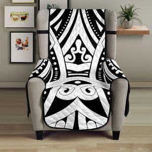 Maori Tribal Tattoo Pattern Print Armchair Protector