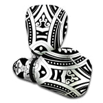 Maori Tribal Tattoo Pattern Print Boxing Gloves