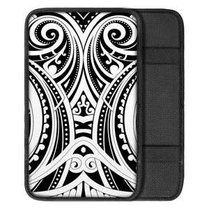 Maori Tribal Tattoo Pattern Print Car Center Console Cover