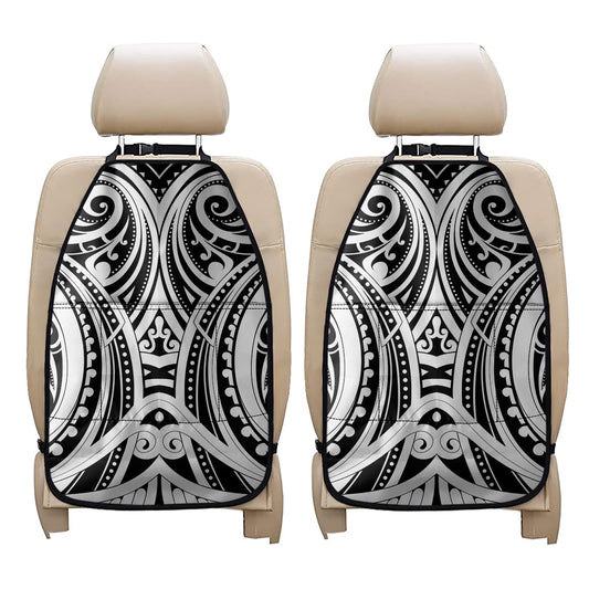 Maori Tribal Tattoo Pattern Print Car Seat Organizers