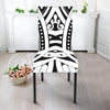 Maori Tribal Tattoo Pattern Print Dining Chair Slipcover