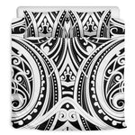 Maori Tribal Tattoo Pattern Print Duvet Cover Bedding Set