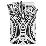 Maori Tribal Tattoo Pattern Print Duvet Cover Bedding Set