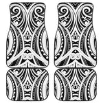 Maori Tribal Tattoo Pattern Print Front and Back Car Floor Mats