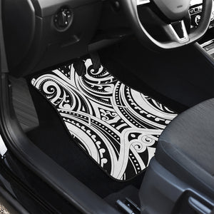 Maori Tribal Tattoo Pattern Print Front and Back Car Floor Mats