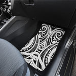Maori Tribal Tattoo Pattern Print Front and Back Car Floor Mats