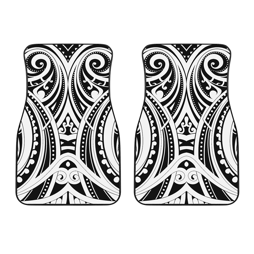 Maori Tribal Tattoo Pattern Print Front Car Floor Mats