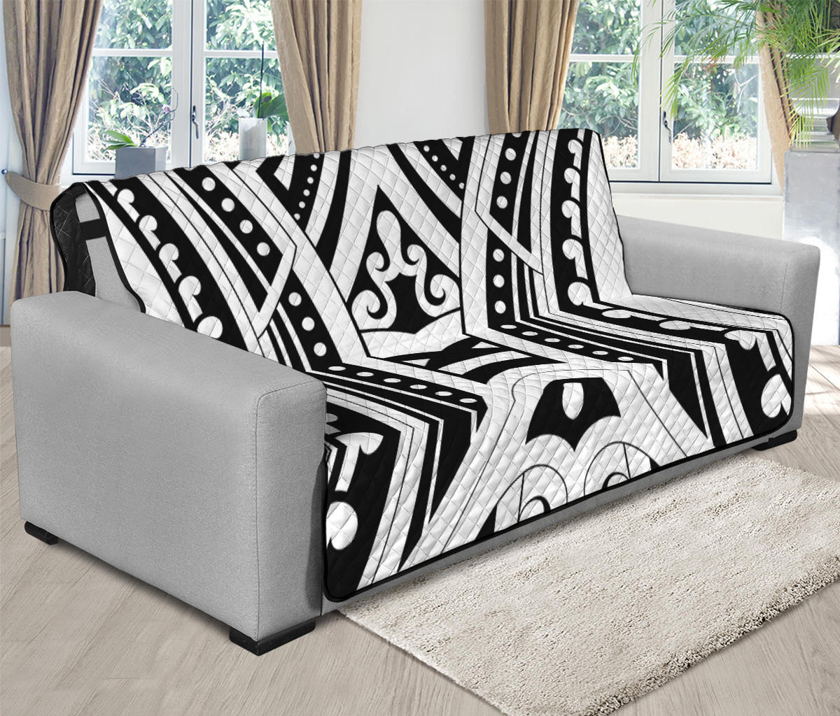 Maori Tribal Tattoo Pattern Print Futon Protector